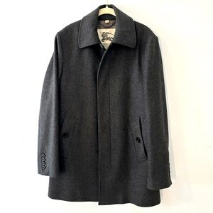 BURBERRY Branson dark grey wool winter coat men’s small